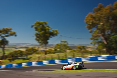 66;24-February-2012;Allan-Dippie;Australia;Bathurst;Bathurst-12-Hour;Bruce-Thomlinson;Mark-Maddren;Motorsport-Services;Mt-Panorama;NSW;New-South-Wales;Porsche-911-GT3-Cup-996;auto;endurance;motion-blur;motorsport;racing;sky;wide-angle