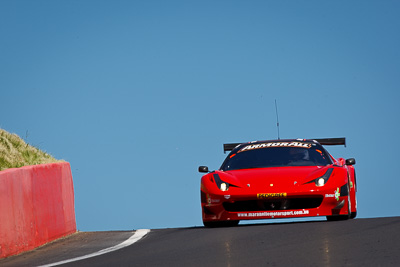 17;17;24-February-2012;Allan-Simonsen;Australia;Bathurst;Bathurst-12-Hour;Dominik-Farnbacher;Ferrari-458-Italia-GT3;John-Bowe;Maranello-Motorsport;Mt-Panorama;NSW;New-South-Wales;Peter-Edwards;auto;endurance;motorsport;racing;sky;super-telephoto