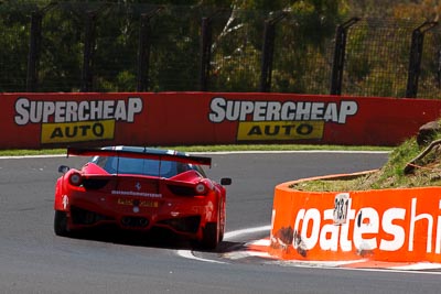 17;17;24-February-2012;Allan-Simonsen;Australia;Bathurst;Bathurst-12-Hour;Dominik-Farnbacher;Ferrari-458-Italia-GT3;John-Bowe;Maranello-Motorsport;Mt-Panorama;NSW;New-South-Wales;Peter-Edwards;auto;endurance;motorsport;racing;super-telephoto