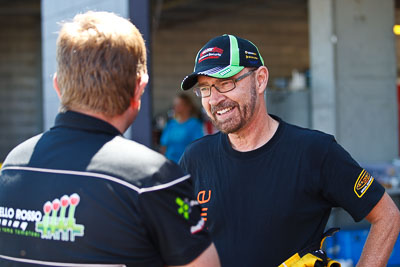 24-February-2012;Australia;Bathurst;Bathurst-12-Hour;John-Bowe;Maranello-Motorsport;Mt-Panorama;NSW;New-South-Wales;atmosphere;auto;endurance;motorsport;paddock;pitlane;portrait;racing;telephoto