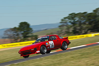 14;14;24-February-2012;Australia;Bathurst;Bathurst-12-Hour;Improved-Production;Mazda-RX‒7;Mazda-RX7;Mt-Panorama;NSW;New-South-Wales;Paul-Rowe;auto;endurance;motion-blur;motorsport;racing;telephoto