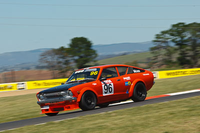 96;24-February-2012;Australia;Bathurst;Bathurst-12-Hour;Datsun-120Y;Doug-Moss;Improved-Production;Mt-Panorama;NSW;New-South-Wales;auto;endurance;motion-blur;motorsport;racing;telephoto