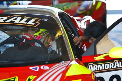 33;24-February-2012;33;Australia;Bathurst;Bathurst-12-Hour;Ferrari-458-Italia-GT3;Mok-Weng-Sun;Mt-Panorama;NSW;New-South-Wales;atmosphere;auto;endurance;in‒car;motorsport;paddock;pitlane;portrait;racing;telephoto