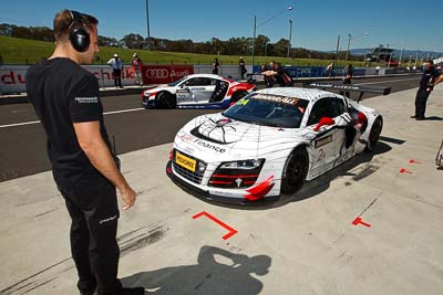 2;2;24-February-2012;Audi-R8-LMS;Australia;Bathurst;Bathurst-12-Hour;Craig-Lowndes;Mark-Eddy;Mt-Panorama;NSW;New-South-Wales;Phoenix-Racing;Warren-Luff;atmosphere;auto;endurance;motorsport;pitlane;racing;wide-angle