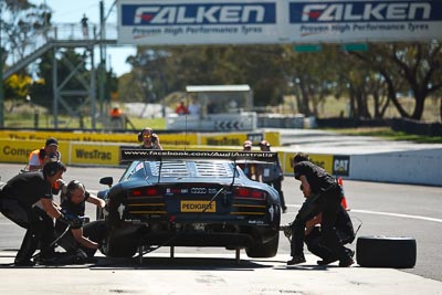 1;1;24-February-2012;Audi-R8-LMS;Australia;Bathurst;Bathurst-12-Hour;Christer-Jöns;Christopher-Mies;Darryl-OYoung;Mt-Panorama;NSW;New-South-Wales;Phoenix-Racing;atmosphere;auto;endurance;motorsport;pit-crew;pitlane;pitstop;racing;telephoto