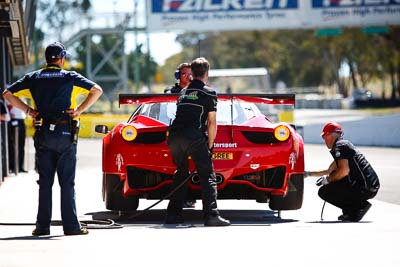 17;17;24-February-2012;Allan-Simonsen;Australia;Bathurst;Bathurst-12-Hour;Dominik-Farnbacher;Ferrari-458-Italia-GT3;John-Bowe;Maranello-Motorsport;Mt-Panorama;NSW;New-South-Wales;Peter-Edwards;atmosphere;auto;endurance;motorsport;pitlane;racing;telephoto