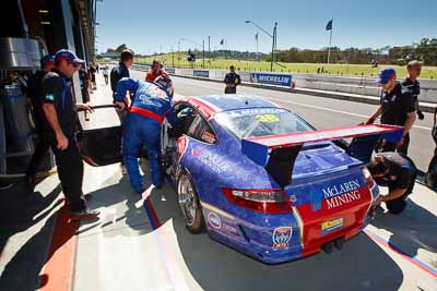 3;24-February-2012;3;Australia;Bathurst;Bathurst-12-Hour;Hunter-Sports-Group;Mt-Panorama;NSW;Nathan-Tinkler;New-South-Wales;Porsche-911-GT3-Cup-997;Steven-Johnson;Steven-Richards;Tinkler-Motorsports;atmosphere;auto;endurance;motorsport;pitlane;racing;wide-angle