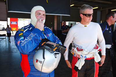 24-February-2012;Australia;Bathurst;Bathurst-12-Hour;Hunter-Sports-Group;Mt-Panorama;NSW;Nathan-Tinkler;New-South-Wales;Steven-Johnson;Tinkler-Motorsports;atmosphere;auto;endurance;motorsport;paddock;pitlane;portrait;racing;wide-angle