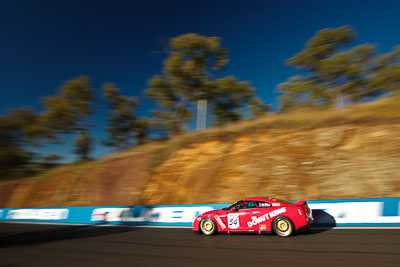 54;25-February-2012;54;Adam-Beechey;Anthony-Alford;Australia;Bathurst;Bathurst-12-Hour;Donut-King;Mt-Panorama;NSW;New-South-Wales;Nissan-GT‒R;Peter-Leemhuis;auto;endurance;motion-blur;motorsport;racing;wide-angle