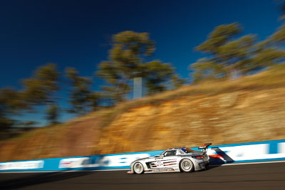 20;20;25-February-2012;Australia;Bathurst;Bathurst-12-Hour;Bret-Curtis;Erebus-Motorsport;Erebus-Racing;Jeroen-Bleekemolen;Mercedes‒Benz-SLS-AMG-GT3;Mt-Panorama;NSW;New-South-Wales;Peter-Hackett;Tim-Slade;auto;endurance;motion-blur;motorsport;racing;wide-angle