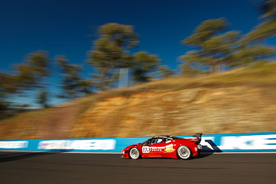 17;17;25-February-2012;Allan-Simonsen;Australia;Bathurst;Bathurst-12-Hour;Dominik-Farnbacher;Ferrari-458-Italia-GT3;John-Bowe;Maranello-Motorsport;Mt-Panorama;NSW;New-South-Wales;Peter-Edwards;Topshot;auto;endurance;motion-blur;motorsport;racing;wide-angle