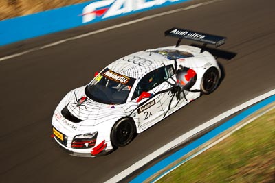 2;2;25-February-2012;Audi-R8-LMS;Australia;Bathurst;Bathurst-12-Hour;Craig-Lowndes;Mark-Eddy;Mt-Panorama;NSW;New-South-Wales;Phoenix-Racing;Topshot;Warren-Luff;auto;endurance;motion-blur;motorsport;racing;wide-angle