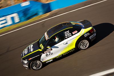 67;25-February-2012;67;Antony-Head;Australia;BMW-135i;Bathurst;Bathurst-12-Hour;John-De-Veth;Lewis-Scott;Motorsport-Services;Mt-Panorama;NSW;New-South-Wales;Todd-Murphy;auto;endurance;motion-blur;motorsport;racing;wide-angle