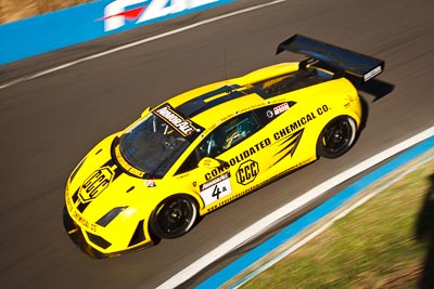 4;25-February-2012;4;Australia;Bathurst;Bathurst-12-Hour;Cameron-McConville;Consolidated-Chemicals;Lamborghini-Gallardo-LP560;Luke-Searle;Mt-Panorama;NSW;New-South-Wales;Peter-Kox;Ted-Huglin;auto;endurance;motion-blur;motorsport;racing;wide-angle