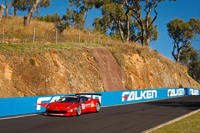 17;17;25-February-2012;Allan-Simonsen;Australia;Bathurst;Bathurst-12-Hour;Dominik-Farnbacher;Ferrari-458-Italia-GT3;John-Bowe;Maranello-Motorsport;Mt-Panorama;NSW;New-South-Wales;Peter-Edwards;auto;endurance;motorsport;racing;telephoto