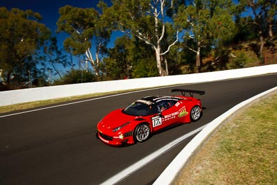 17;17;25-February-2012;Allan-Simonsen;Australia;Bathurst;Bathurst-12-Hour;Dominik-Farnbacher;Ferrari-458-Italia-GT3;John-Bowe;Maranello-Motorsport;Mt-Panorama;NSW;New-South-Wales;Peter-Edwards;auto;endurance;motorsport;racing;wide-angle