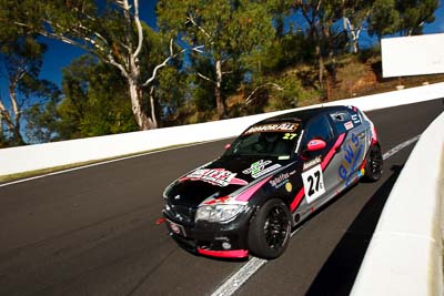 27;25-February-2012;27;Allan-Shephard;Australia;BMW-130i;Bathurst;Bathurst-12-Hour;Carl-Oberhauser;GWS-Personnel-Motorsport;Kean-Booker;Mt-Panorama;NSW;New-South-Wales;auto;endurance;motorsport;racing;wide-angle