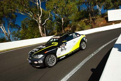 67;25-February-2012;67;Antony-Head;Australia;BMW-135i;Bathurst;Bathurst-12-Hour;John-De-Veth;Lewis-Scott;Motorsport-Services;Mt-Panorama;NSW;New-South-Wales;Todd-Murphy;auto;endurance;motorsport;racing;wide-angle