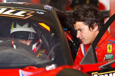 25-February-2012;Allan-Simonsen;Australia;Bathurst;Bathurst-12-Hour;Dominik-Farnbacher;Maranello-Motorsport;Mt-Panorama;NSW;New-South-Wales;atmosphere;auto;endurance;in‒car;motorsport;paddock;pitlane;portrait;racing;telephoto