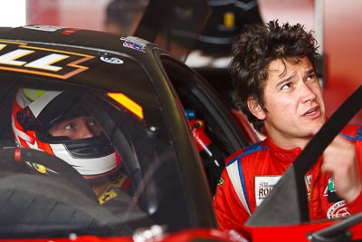 25-February-2012;Allan-Simonsen;Australia;Bathurst;Bathurst-12-Hour;Dominik-Farnbacher;Maranello-Motorsport;Mt-Panorama;NSW;New-South-Wales;atmosphere;auto;endurance;in‒car;motorsport;paddock;pitlane;portrait;racing;telephoto