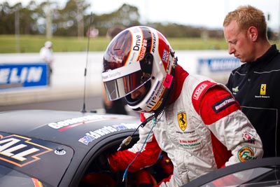 25-February-2012;50mm;Australia;Bathurst;Bathurst-12-Hour;John-Bowe;Maranello-Motorsport;Mt-Panorama;NSW;New-South-Wales;atmosphere;auto;endurance;motorsport;paddock;pitlane;portrait;racing