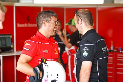 25-February-2012;Australia;Bathurst;Bathurst-12-Hour;Maranello-Motorsport;Mt-Panorama;NSW;New-South-Wales;Peter-Edwards;atmosphere;auto;endurance;motorsport;paddock;pitlane;portrait;racing;telephoto