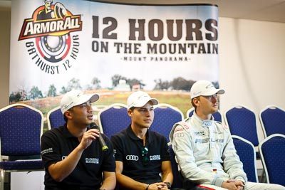 25-February-2012;50mm;Australia;Bathurst;Bathurst-12-Hour;Darryl-OYoung;Mt-Panorama;NSW;New-South-Wales;Phoenix-Racing;atmosphere;auto;endurance;interview;media-centre;motorsport;paddock;portrait;racing