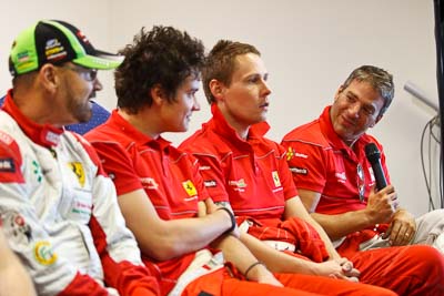 25-February-2012;Australia;Bathurst;Bathurst-12-Hour;Maranello-Motorsport;Mt-Panorama;NSW;New-South-Wales;Peter-Edwards;atmosphere;auto;endurance;interview;media-centre;motorsport;paddock;portrait;racing;telephoto