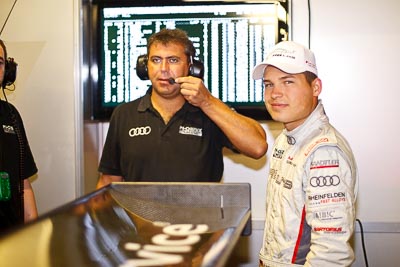 26-February-2012;50mm;Australia;Bathurst;Bathurst-12-Hour;Christopher-Mies;Mt-Panorama;NSW;New-South-Wales;Phoenix-Racing;atmosphere;auto;endurance;motorsport;paddock;pitlane;portrait;racing