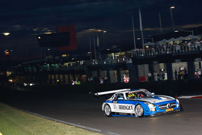 21;21;26-February-2012;Australia;Bathurst;Bathurst-12-Hour;Black-Falcon;Mercedes‒Benz-SLS-AMG-GT3;Mt-Panorama;NSW;New-South-Wales;Rob-Wilson;Sean-Patrick-Breslin;Sean-Paul-Breslin;Vimal-Mehta;auto;endurance;motorsport;racing;telephoto