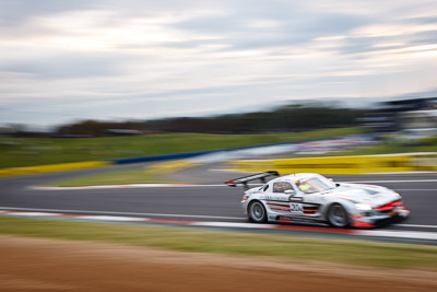 20;20;26-February-2012;Australia;Bathurst;Bathurst-12-Hour;Bret-Curtis;Erebus-Motorsport;Erebus-Racing;Jeroen-Bleekemolen;Mercedes‒Benz-SLS-AMG-GT3;Mt-Panorama;NSW;New-South-Wales;Peter-Hackett;Tim-Slade;auto;endurance;motion-blur;motorsport;racing;wide-angle