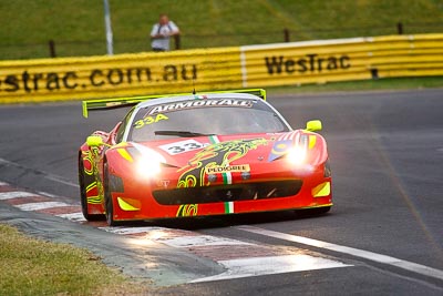 33;26-February-2012;33;Australia;Bathurst;Bathurst-12-Hour;Clearwater-Racing;Craig-Baird;Ferrari-458-Italia-GT3;Matt-Griffin;Mok-Weng-Sun;Mt-Panorama;NSW;New-South-Wales;auto;endurance;motorsport;racing;super-telephoto