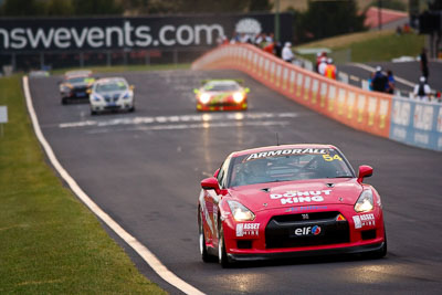 54;26-February-2012;54;Adam-Beechey;Anthony-Alford;Australia;Bathurst;Bathurst-12-Hour;Donut-King;Mt-Panorama;NSW;New-South-Wales;Nissan-GT‒R;Peter-Leemhuis;auto;endurance;motorsport;racing;super-telephoto