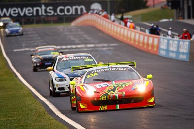 33;26-February-2012;33;Australia;Bathurst;Bathurst-12-Hour;Clearwater-Racing;Craig-Baird;Ferrari-458-Italia-GT3;Matt-Griffin;Mok-Weng-Sun;Mt-Panorama;NSW;New-South-Wales;auto;endurance;motorsport;racing;super-telephoto