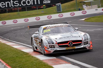 20;20;26-February-2012;Australia;Bathurst;Bathurst-12-Hour;Bret-Curtis;Erebus-Motorsport;Erebus-Racing;Jeroen-Bleekemolen;Mercedes‒Benz-SLS-AMG-GT3;Mt-Panorama;NSW;New-South-Wales;Peter-Hackett;Tim-Slade;auto;endurance;motorsport;racing;telephoto