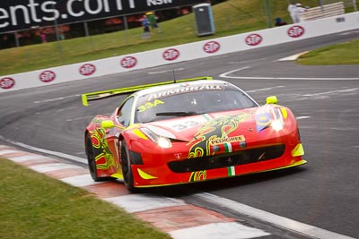 33;26-February-2012;33;Australia;Bathurst;Bathurst-12-Hour;Clearwater-Racing;Craig-Baird;Ferrari-458-Italia-GT3;Matt-Griffin;Mok-Weng-Sun;Mt-Panorama;NSW;New-South-Wales;auto;endurance;motorsport;racing;telephoto