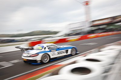 21;21;26-February-2012;Australia;Bathurst;Bathurst-12-Hour;Black-Falcon;Mercedes‒Benz-SLS-AMG-GT3;Mt-Panorama;NSW;New-South-Wales;Rob-Wilson;Sean-Patrick-Breslin;Sean-Paul-Breslin;Vimal-Mehta;auto;endurance;motion-blur;motorsport;racing;wide-angle