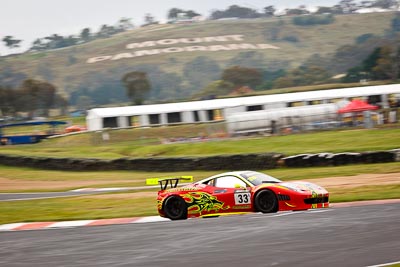 33;26-February-2012;33;Australia;Bathurst;Bathurst-12-Hour;Clearwater-Racing;Craig-Baird;Ferrari-458-Italia-GT3;Matt-Griffin;Mok-Weng-Sun;Mt-Panorama;NSW;New-South-Wales;auto;endurance;motorsport;racing;telephoto