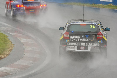 26;26;26-February-2012;Angus-Chapel;Australia;BMW-130i;Bathurst;Bathurst-12-Hour;GWS-Personnel-Motorsport;Mt-Panorama;NSW;New-South-Wales;Richard-Gartner;Tony-Prior;auto;endurance;motorsport;racing;rain;super-telephoto;wet