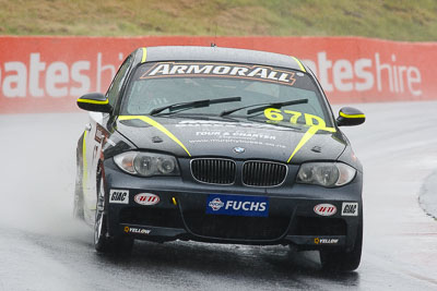 67;26-February-2012;67;Antony-Head;Australia;BMW-135i;Bathurst;Bathurst-12-Hour;John-De-Veth;Lewis-Scott;Motorsport-Services;Mt-Panorama;NSW;New-South-Wales;Todd-Murphy;auto;endurance;motorsport;racing;rain;super-telephoto;wet