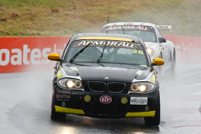 26;26;26-February-2012;Angus-Chapel;Australia;BMW-130i;Bathurst;Bathurst-12-Hour;GWS-Personnel-Motorsport;Mt-Panorama;NSW;New-South-Wales;Richard-Gartner;Tony-Prior;auto;endurance;motorsport;racing;rain;super-telephoto;wet