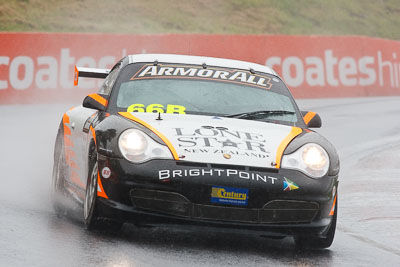 66;26-February-2012;Allan-Dippie;Australia;Bathurst;Bathurst-12-Hour;Bruce-Thomlinson;Mark-Maddren;Motorsport-Services;Mt-Panorama;NSW;New-South-Wales;Porsche-911-GT3-Cup-996;auto;endurance;motorsport;racing;rain;super-telephoto;wet