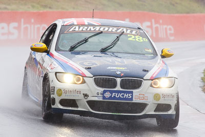 28;26-February-2012;Australia;BMW-335i;Bathurst;Bathurst-12-Hour;Christian-DAgostin;GWS-Personnel-Motorsport;Garth-Duffy;Mt-Panorama;NSW;New-South-Wales;Peter-ODonnell;auto;endurance;motorsport;racing;rain;super-telephoto;wet