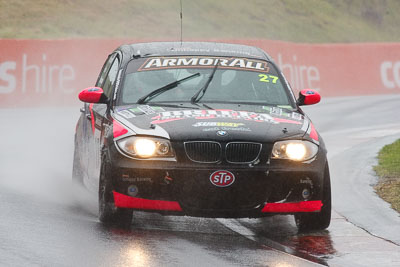 27;26-February-2012;27;Allan-Shephard;Australia;BMW-130i;Bathurst;Bathurst-12-Hour;Carl-Oberhauser;GWS-Personnel-Motorsport;Kean-Booker;Mt-Panorama;NSW;New-South-Wales;auto;endurance;motorsport;racing;rain;super-telephoto;wet