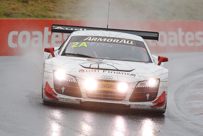 2;2;26-February-2012;Audi-R8-LMS;Australia;Bathurst;Bathurst-12-Hour;Craig-Lowndes;Mark-Eddy;Mt-Panorama;NSW;New-South-Wales;Phoenix-Racing;Warren-Luff;auto;endurance;motorsport;racing;rain;super-telephoto;wet