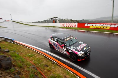 27;26-February-2012;27;Allan-Shephard;Australia;BMW-130i;Bathurst;Bathurst-12-Hour;Carl-Oberhauser;GWS-Personnel-Motorsport;Kean-Booker;Mt-Panorama;NSW;New-South-Wales;auto;endurance;motorsport;racing;rain;wet;wide-angle