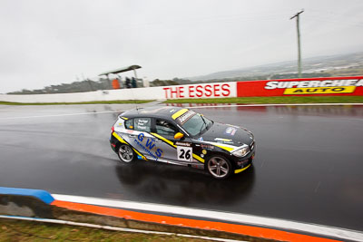 26;26;26-February-2012;Angus-Chapel;Australia;BMW-130i;Bathurst;Bathurst-12-Hour;GWS-Personnel-Motorsport;Mt-Panorama;NSW;New-South-Wales;Richard-Gartner;Tony-Prior;auto;endurance;motorsport;racing;rain;wet;wide-angle