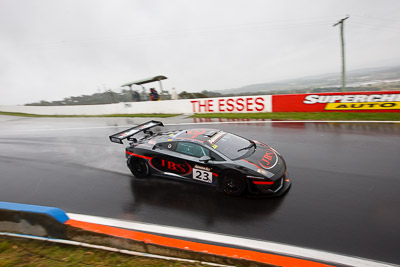 23;23;26-February-2012;Australia;Bathurst;Bathurst-12-Hour;David-Russell;JBS-Lago-Racing;Lamborghini-LP-600-GT3;Mt-Panorama;NSW;New-South-Wales;Roger-Lago;Wayne-Park;auto;endurance;motorsport;racing;rain;wet;wide-angle