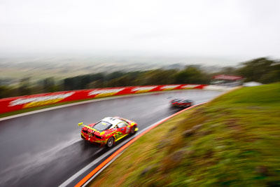 33;26-February-2012;33;Australia;Bathurst;Bathurst-12-Hour;Clearwater-Racing;Craig-Baird;Ferrari-458-Italia-GT3;Matt-Griffin;Mok-Weng-Sun;Mt-Panorama;NSW;New-South-Wales;auto;endurance;motion-blur;motorsport;racing;rain;wet;wide-angle