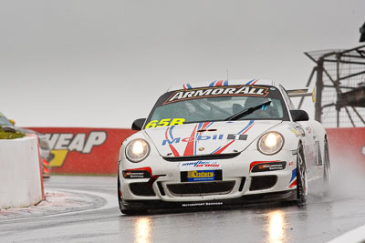 65;26-February-2012;65;Australia;Bathurst;Bathurst-12-Hour;Brett-Niall;Motorsport-Services;Mt-Panorama;NSW;New-South-Wales;Porsche-911-GT3-Cup-997;Scott-ODonnell;Simon-McLennon;auto;endurance;motorsport;racing;rain;super-telephoto;wet